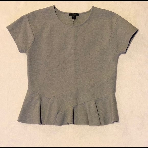 JCrew Ruffle Bottom Tee - Picture 1 of 1
